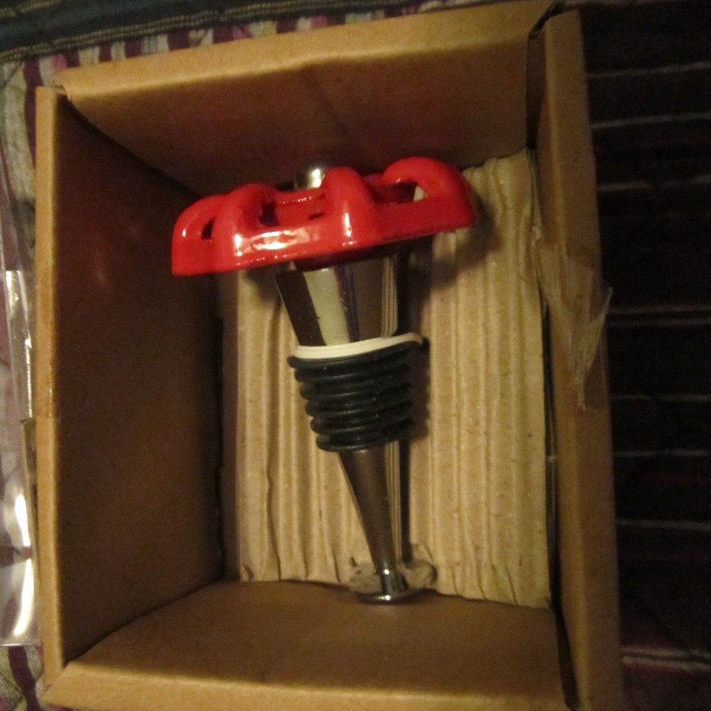 Red Neck wine stopper Outdoor spicket handle     NEW